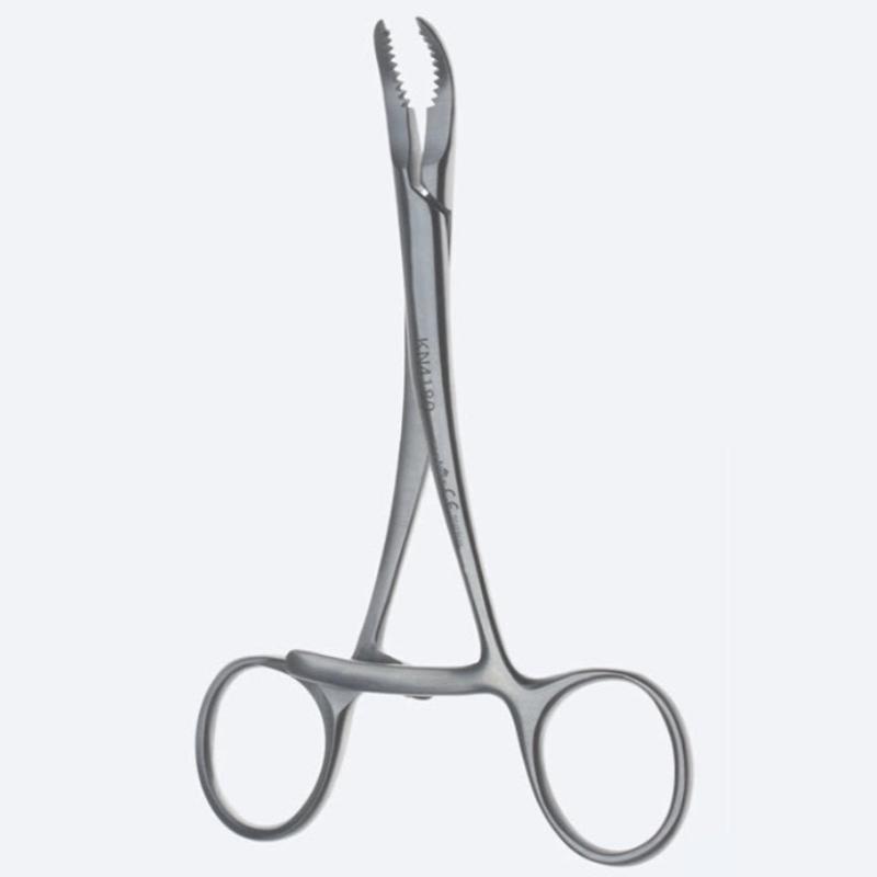 Зажими, хірургічні, для утримання кісток, з кремальєрою, загальна довжина 140 мм, 5 1/2". Бренд - Asanus Medizintechnik Gmb, Німеччина